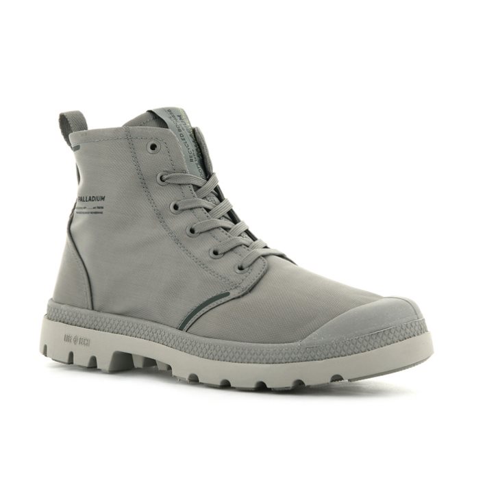 Palladium Pampa Lite+ Recycle WP+ Men's Boots Grey | UK T462-TNE